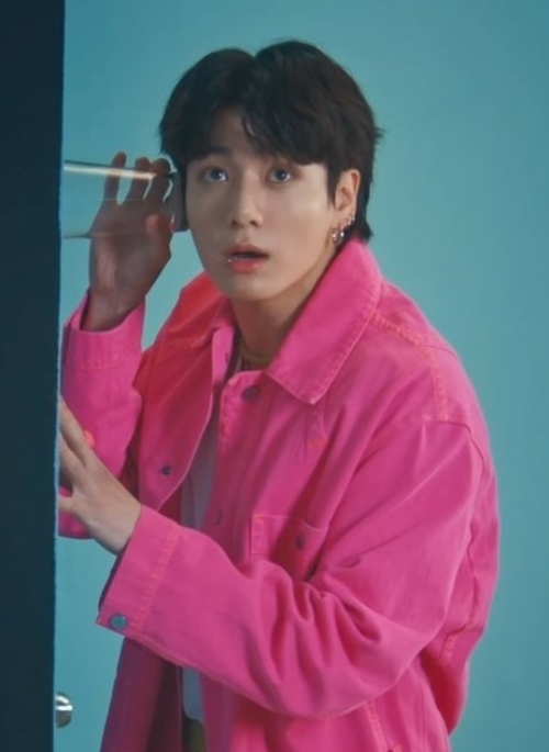 Hot Pink Denim Jacket | Jungkook - BTS