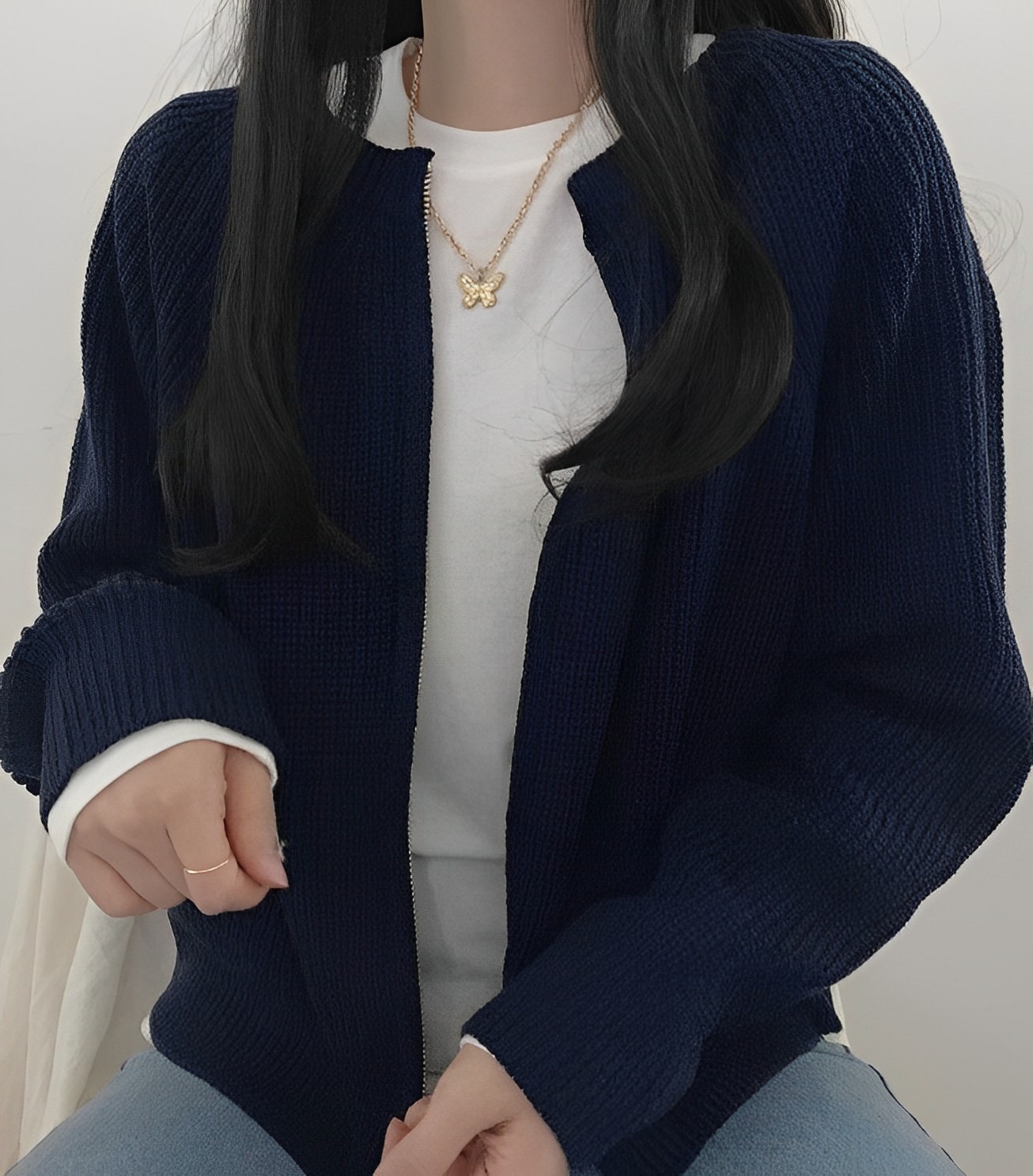 Jennie Blackpink Chain Outlined Cardigan