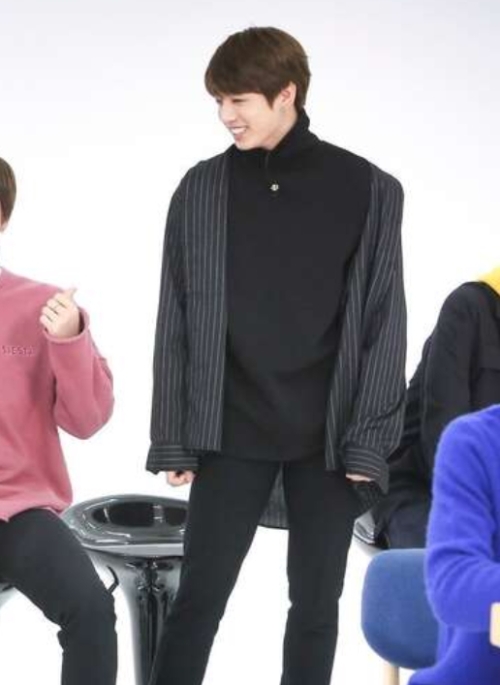 Black Striped Button Down Shirt | Jungkook - BTS