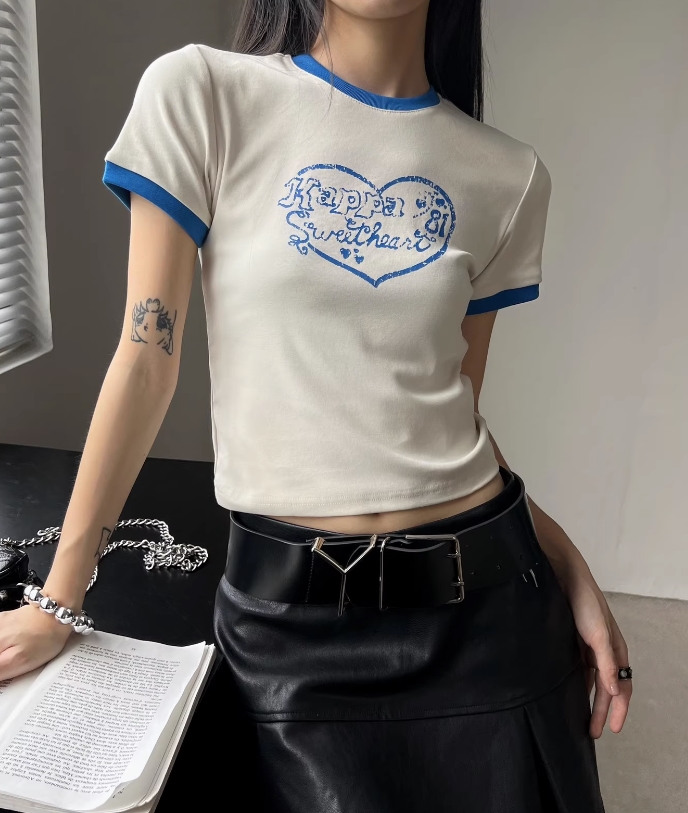 White “Kappa Graphic T-Shirt Jungkook - BTS - Chingu