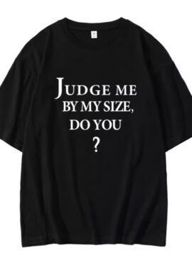 Black 'Judge Me By My Size' T-Shirt | Rose - BlackPink