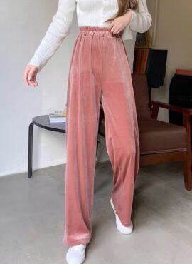 Pink Velvet Straight Pants | Solar – Mamamoo