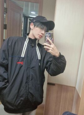Black Dual Striped Jacket | Taehyun – TXT