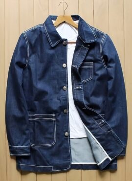Blue Denim Jacket With Pocket Details | Jin - BTS