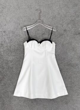 White Flared Mini Dress | Hanni - NewJeans