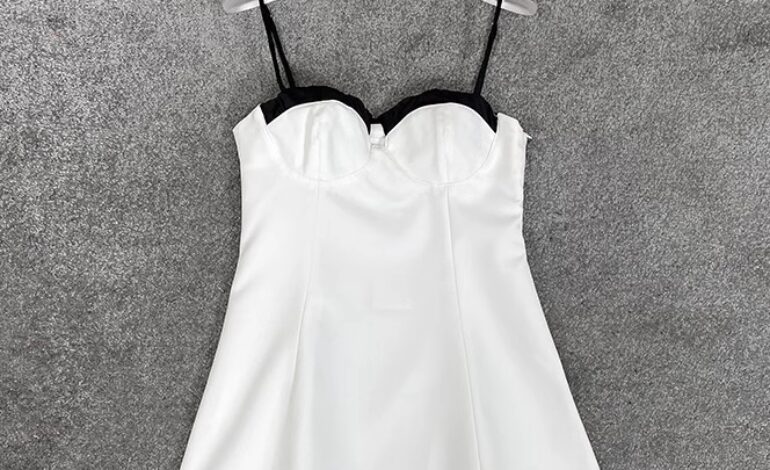White Flared Mini Dress | Hanni – NewJeans