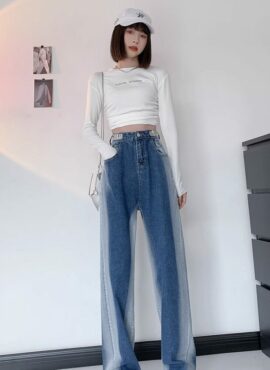 Blue Gradient Linings Jeans | Jeongin – Stray Kids