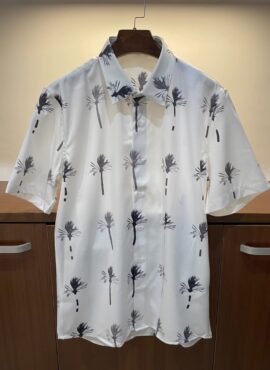 White Dandelion Pattern Shirt | Bobby - IKON