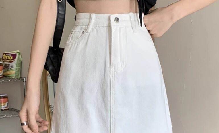 White Denim Mini Skirt | Danielle – NewJeans