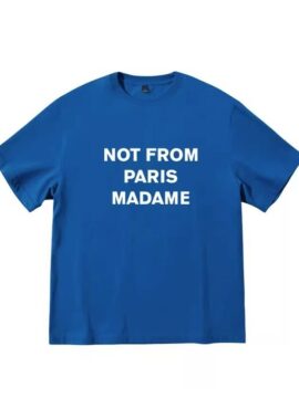 Blue “Not From Paris” Printed T-Shirt | Yeonjun – TXT