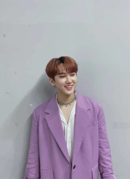 Lilac Single Breasted Suit Jacket | Changbin - Stray Kids