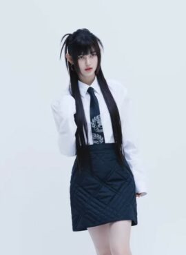 Black Quilted Mini Skirt | Danielle – NewJeans