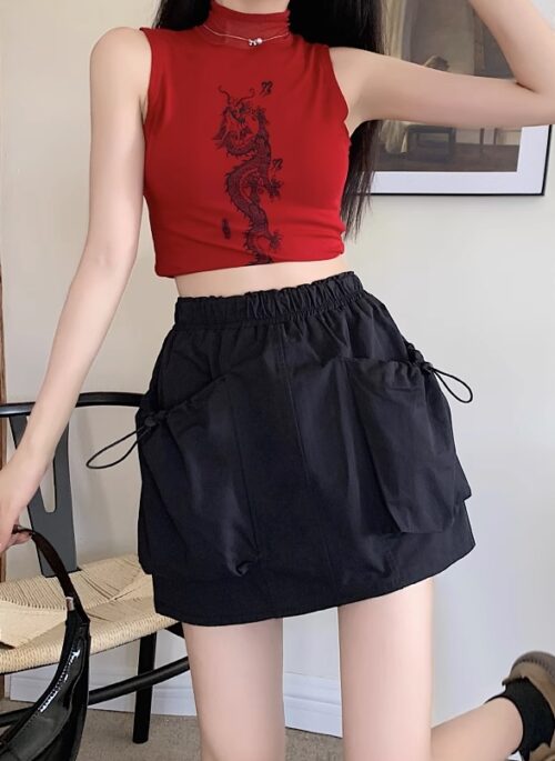 Black Big Pocket Mini Skirt | Danielle – NewJeans