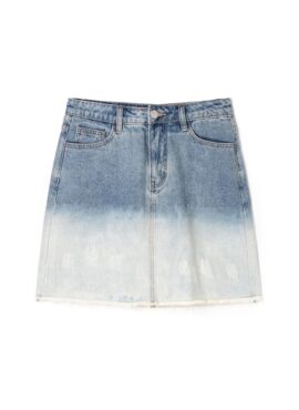 Light Blue Ombre Denim Skirt | Minji - NewJeans