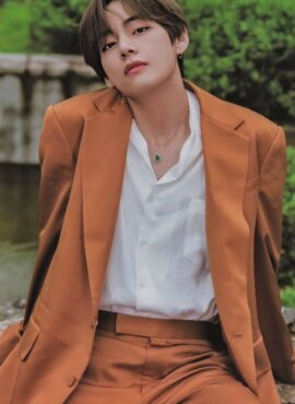 Brown Suit and Trouser Two-Piece Set | Taehyung - BTS