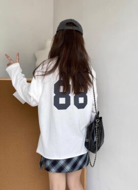 White 88 Long Sleeves T-Shirt | Hyunjin - Stray Kids