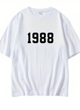 White 1988 Printed T-Shirt | Soobin - TXT
