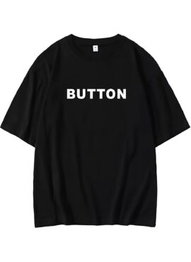 Black Button Print T-Shirt | Beomgyu – TXT