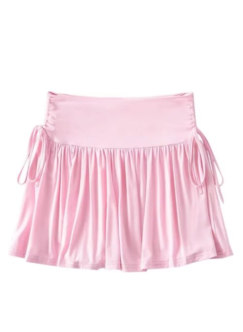 Pink Pleated Drapes Mini Skirt | Danielle – NewJeans