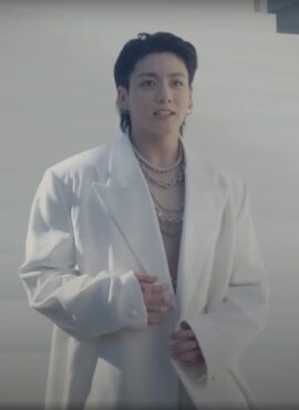 White Oversized Formal Suit Jacket | Jungkook - BTS