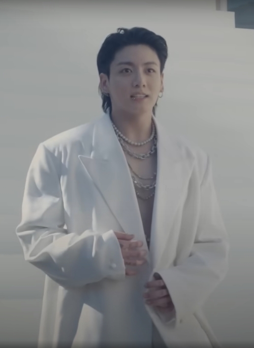 White Oversized Formal Suit Jacket | Jungkook – BTS