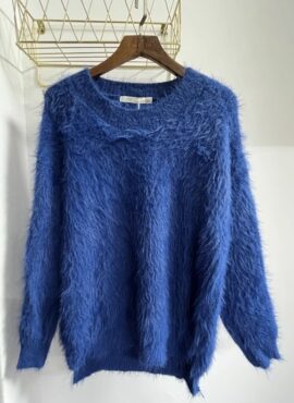 Blue Mohair Pullover Sweater | Jungwoo - NCT