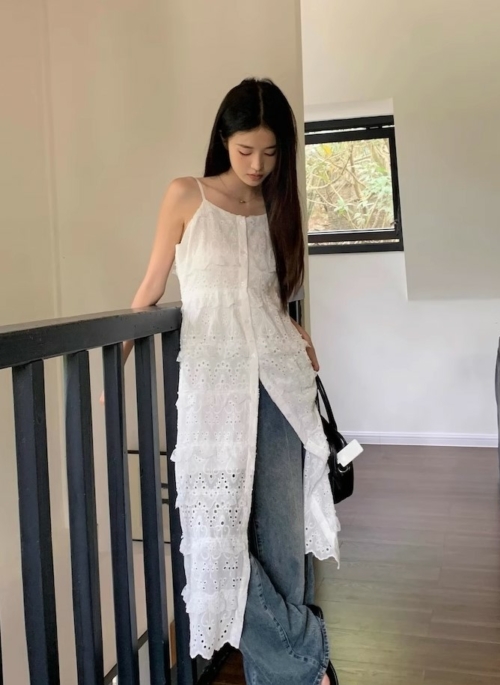 White Lace Layers Dress | Seulgi – Red Velvet