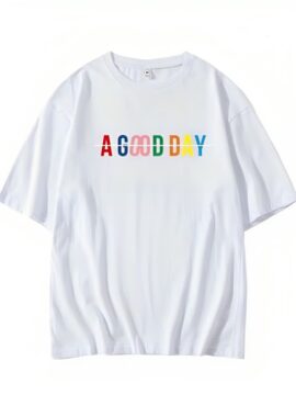 White 'A Good Day' Printed T-Shirt | Wonwoo - Seventeen
