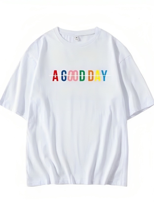 White ‘A Good Day’ Printed T-Shirt | Wonwoo – Seventeen