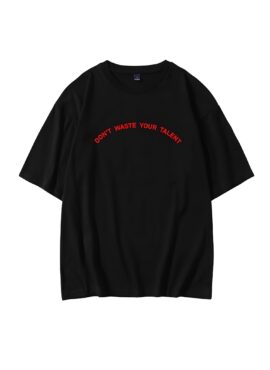 Black “Don’t Waste Your Talent” Print T-Shirt | Jin – BTS