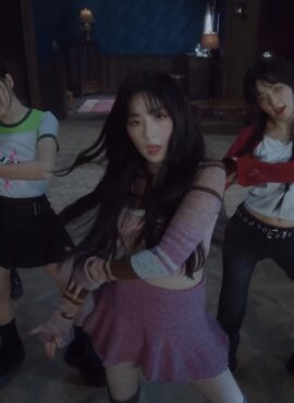 Pink Knitted Mini Skirt | Irene – Red Velvet