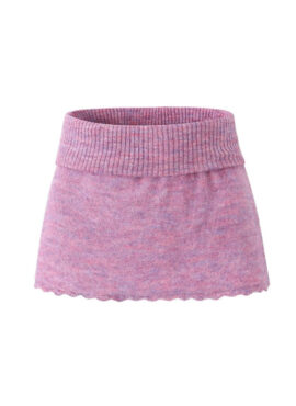 Pink Knitted Mini Skirt | Irene - Red Velvet