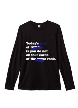 Black “Today’s Rule” Statement Long Sleeve T-Shirt | Jimin – BTS