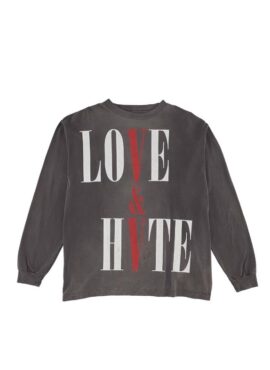 Grey “Love & Hvte” Sweatshirt | Yuta – NCT