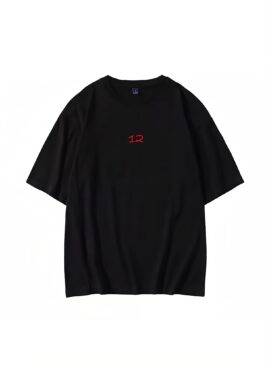 Black 12 Print T-Shirt | Jimin – BTS