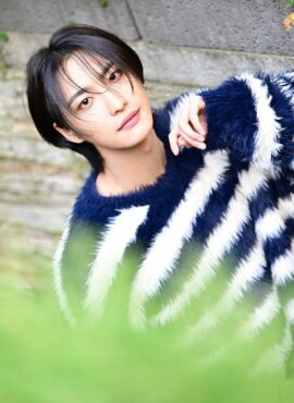 Black And White Stripes Fur Sweater | Seonghwa – ATEEZ