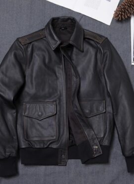 Black Faux Leather Collared Pockets Jacket | Rose - BlackPink