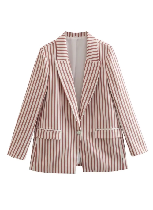 Brown Stripes Suit Blazer Jacket | Key – SHINee