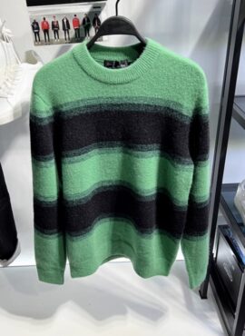 Green Striped Knit Sweater | Key - SHINee