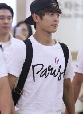 White “Paris” T-Shirt | Minho – SHINee