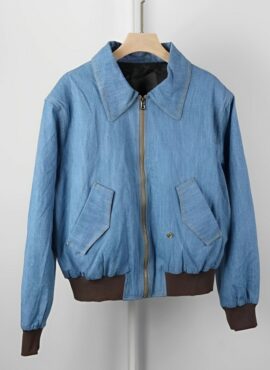 Blue Shading Zip-Up Denim Jacket | Onew – SHINee