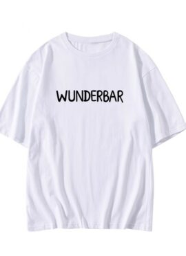 White “Wunderbar” Print T-Shirt | Taemin – SHINee