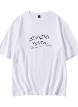 White “Burning Youth” T-Shirt | Felix – Stray Kids