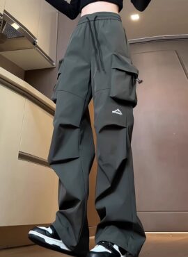 Grey Water-Resistant Cargo Pants
