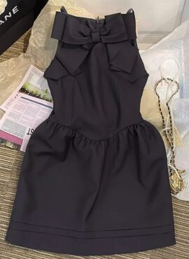 Black Princess Bow Sling Dress | Haerin - NewJeans