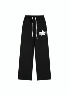 Black Star Print Sweatpants | Chenle - NCT