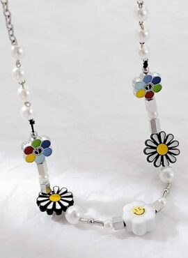 Multicolored Flower Necklace | Hongjoong - ATEEZ