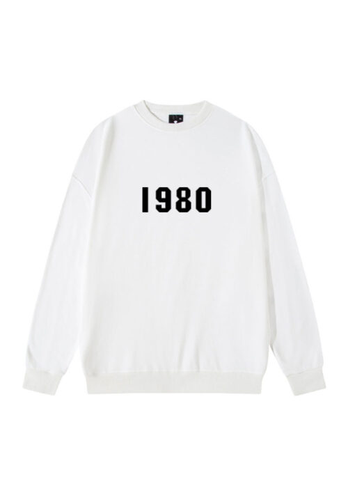 White 1980 Crewneck Sweatshirt | Soobin - TXT
