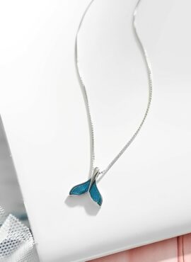 Aqua Blue Mermaid Tail Necklace | Jungkook – BTS