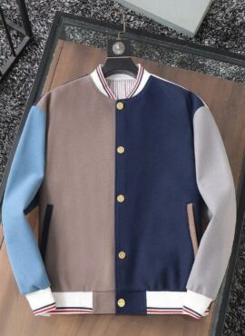Blue Color Block Baseball Jacket | Seungkwan – Seventeen